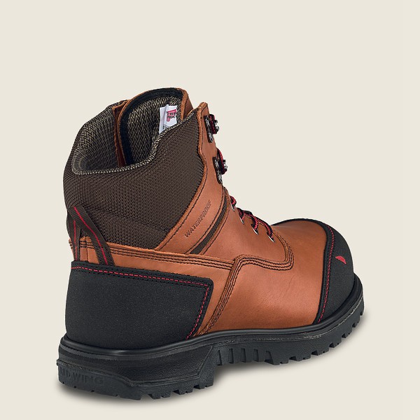 Red Wing Mens Brnr Xp - 6-inch Waterproof Toe - Safety Boots Brown/Black - 4138KGVFN